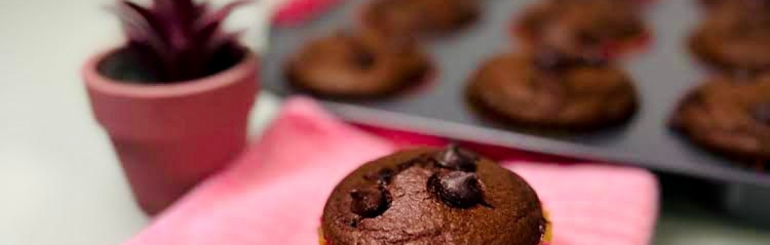 MUFFINS DE CHOCOLATE SIN AZÚCAR